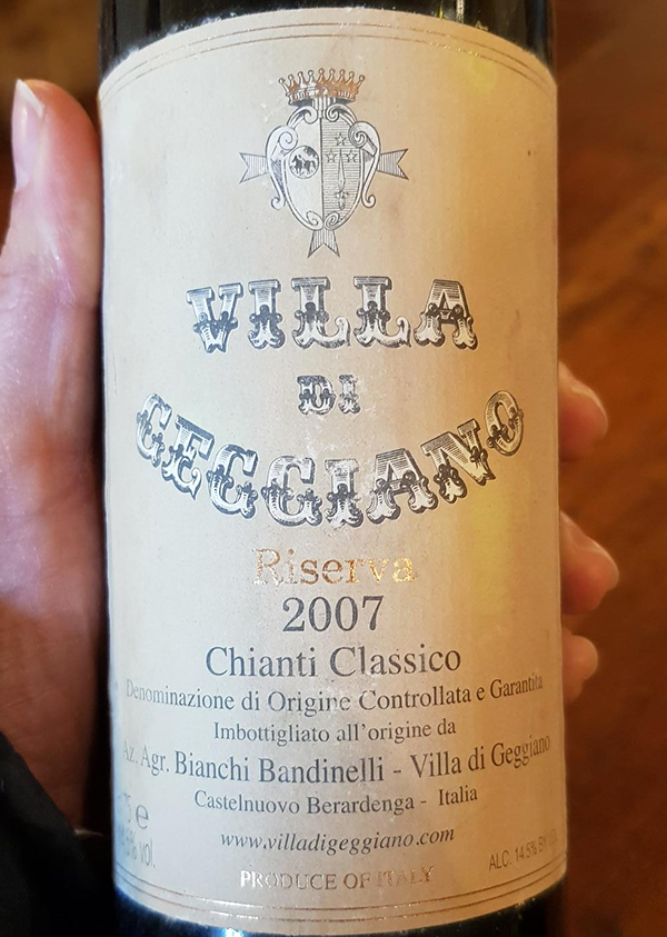 Chianti Classico Riserva 2007 Villa di Geggiano