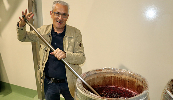 L'enologo Jabier Marquinez