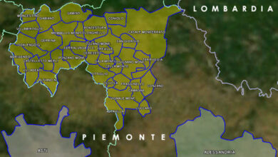 mappa vino doc Grignolino del Monferrato Casalese