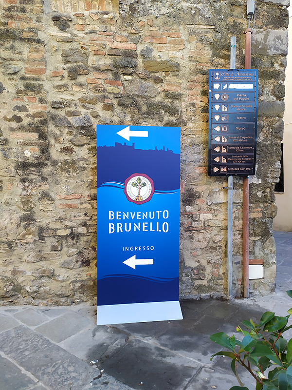 ingresso a Benvenuto Brunello