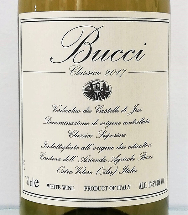 Verdicchio dei Castelli di Jesi Classico Superiore 2017 Bucci