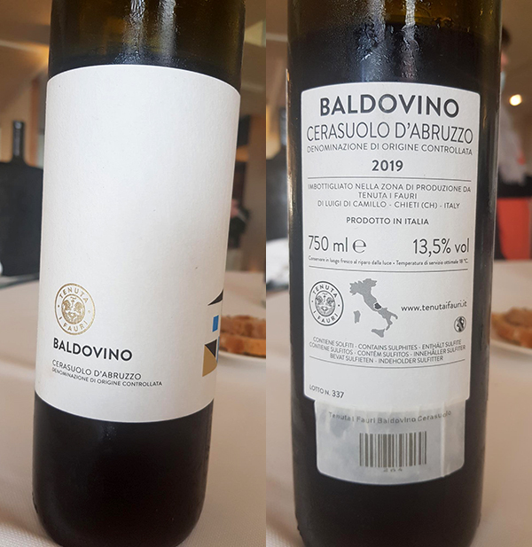 Cerasuolo d’Abruzzo Baldovino 2020 Tenuta I Fauri