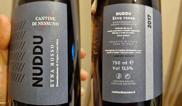 Etna Rosso Nuddu Cantina di Nessuno