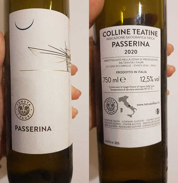 Passerina 2020 Tenuta I Fauri