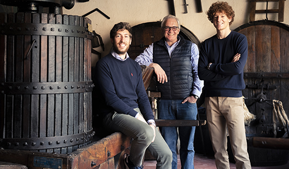 Da sinistra: Gualberto, Riccardo e Filippo Ricci Curbastro