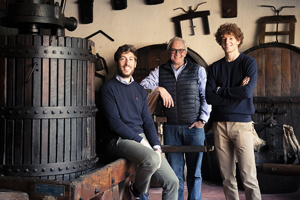 Da sinistra: Gualberto, Riccardo e Filippo Ricci Curbastro