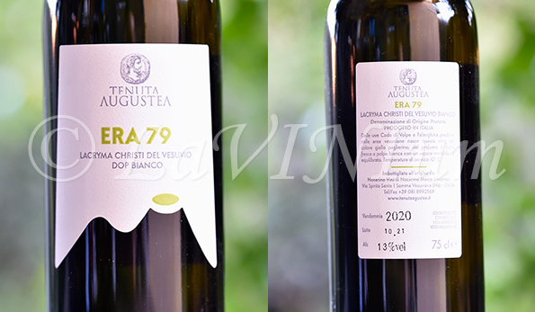 Lacryma Christi del Vesuvio Bianco Era 79 2020 Tenuta Augustea