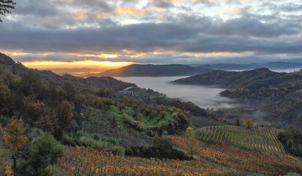 Cascina Bertolotto tramonto