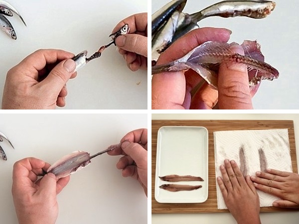 Bucatini con alici fresche