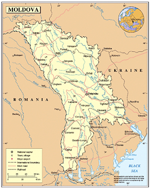 Mappa Moldova