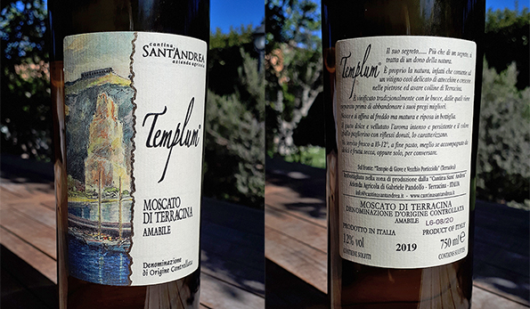 Moscato di Terracina Amabile Templum 2019 Cantina Sant’Andrea