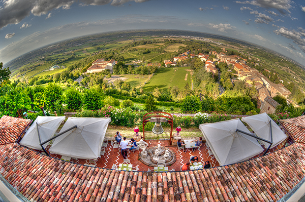 Paesaggio da Ca' del Bè, osteria enoteca di Bertinoro