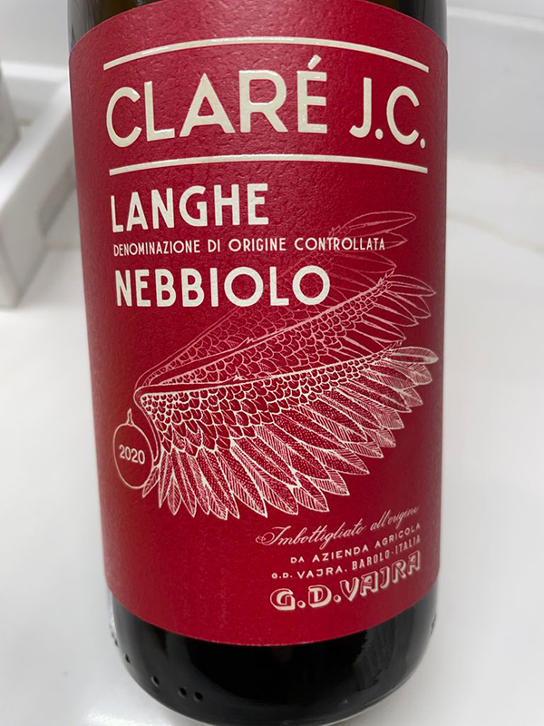 Langhe DOC Nebbiolo “Claré J.C.” 2020
