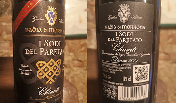 Chianti I Sodi del Paretaio Riserva 2019 Badia di Morrona