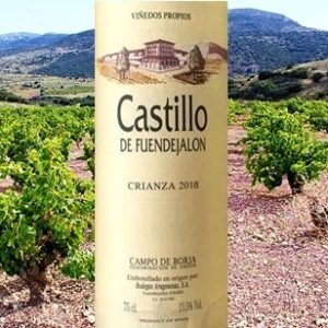 <img class="aligncenter size-full wp-image-73008" src="https://www.lavinium.it/wp-content/uploads/2022/09/Fuendejalon_1_HOME_595x347.jpg" alt="Castillo de Fuendejalón Crianza 2018 Bodegas Aragonesas" width="595" height="347" />