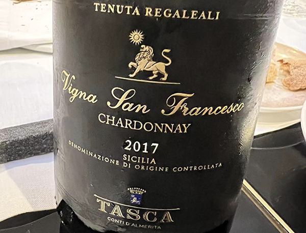 Sicilia Vigna San Francesco Chardonnay 2017 Tasca