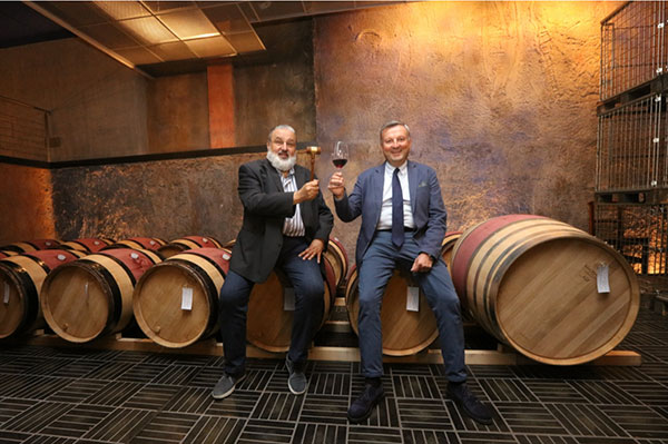 Ezio Raviola, presidente Fondazione CRC e Matteo Ascheri, presidente del Consorzio Tutela Barolo Barbaresco Alba Langhe e Dogliani