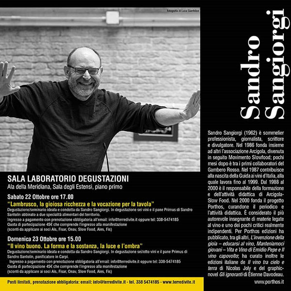 Sandro Sangiorgi a Terre di Vite