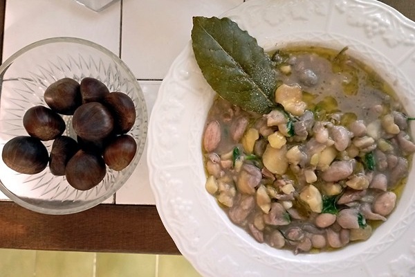Zuppa di Borlotti e Castagne