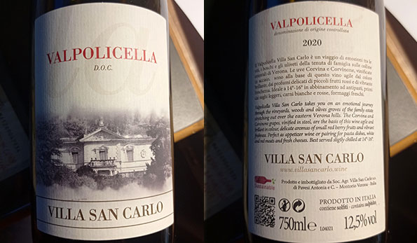 Valpolicella La 2020 Villa San Carlo