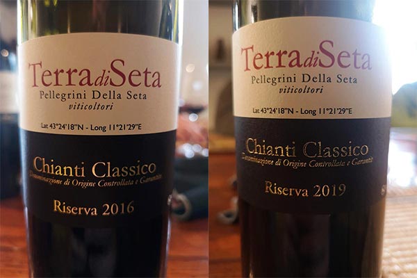 Chianti Classico Riserva 2016 e 2019 Terra di Seta