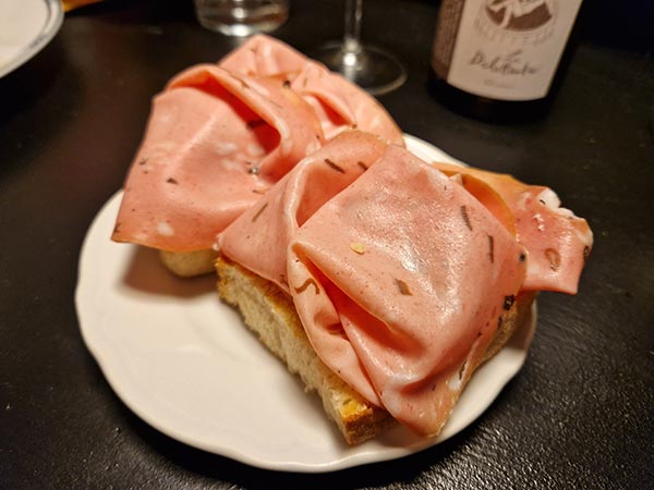 Burro Francese, mortadella al tartufo Pedrazzoli