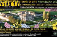 Per la prima volta in primavera torna Terre di Vite, il 6 e 7 maggio 2023 a Villa Cavazza