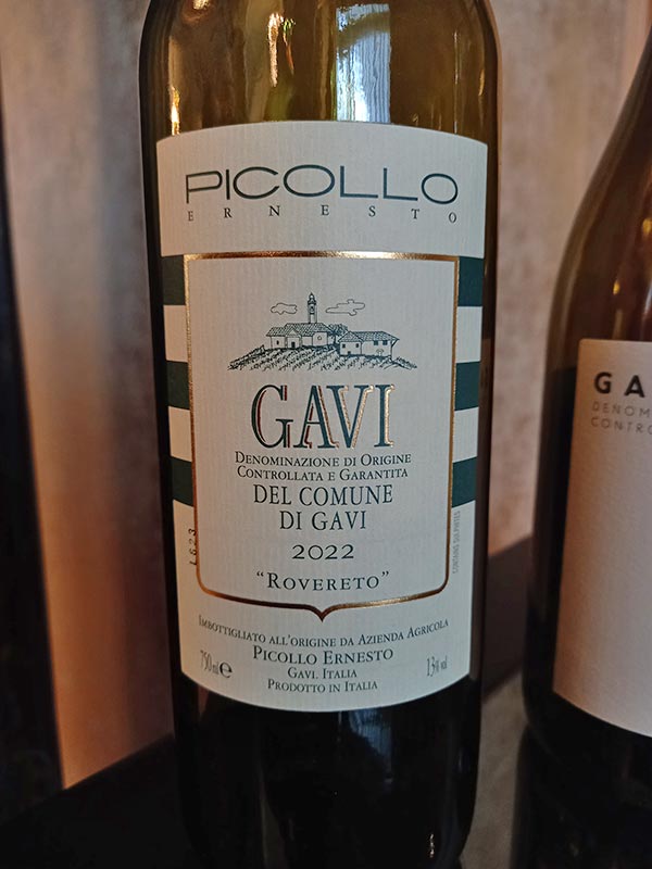 Gavi Rovereto 2022 Picollo Ernesto