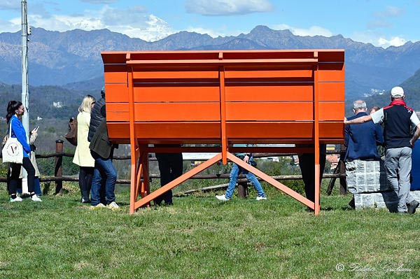 La panchina gigante al Castello di Sopramonte