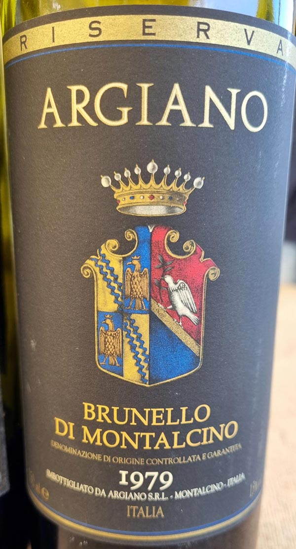 Brunello di Montalcino 1979 Argiano nel calice