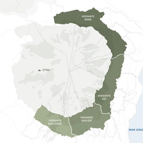 Mappa versanti Etna DOC