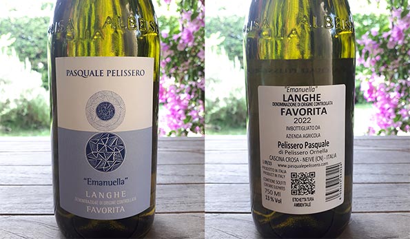 Langhe Favorita Emanuella 2022 Pasquale Pelissero