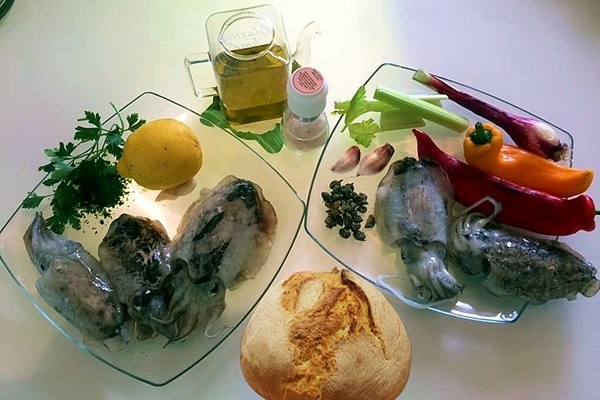 Moscardini in insalata e al forno