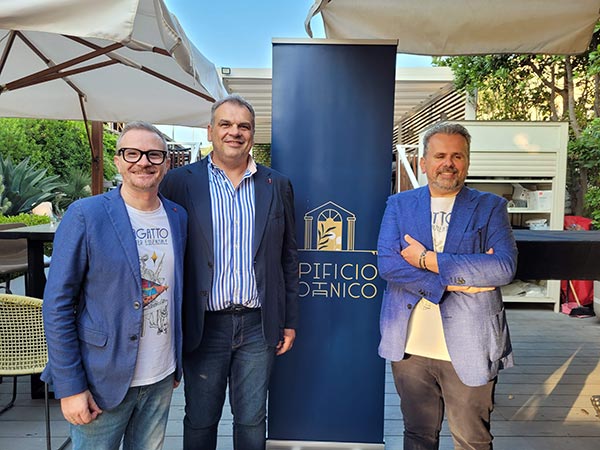 Da sinistra: Alessandro Matarazzi, Oreste e Mauro Giannini