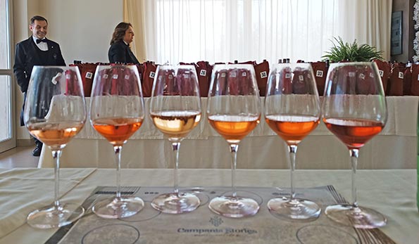 Campania Stories 2023, i vini rosati nel calice
