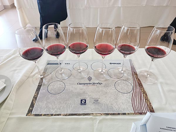 Campania Stories 2023, i vini rossi nel calice