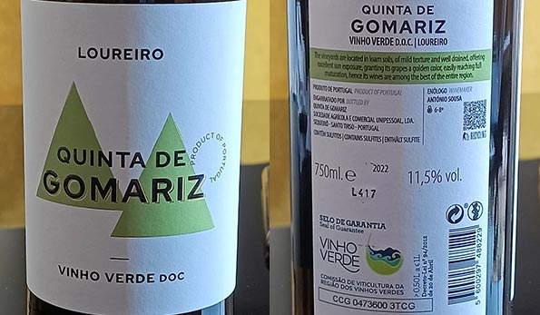 Vinho Verde Loureiro 2022 Quinta de Gomariz