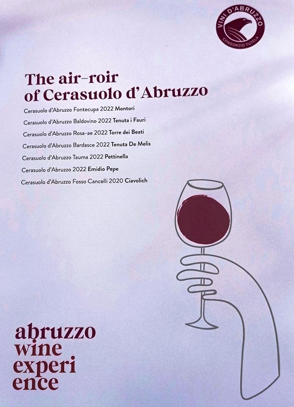 Manifesto Cerasuolo d'Abruzzo