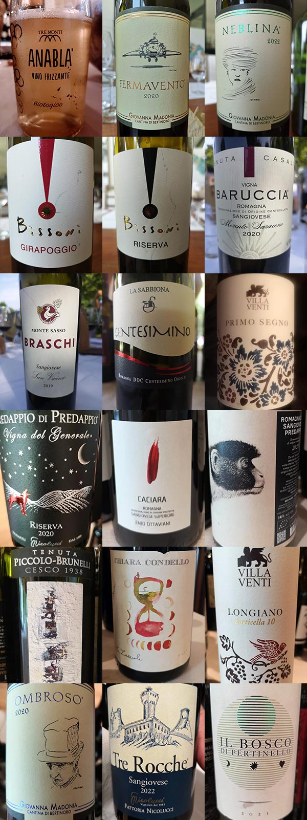 Vini ad Arte 2023 etichette