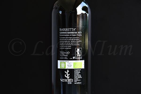 Sannio Barbera Barbetta 2021 Antica Masseria Venditti