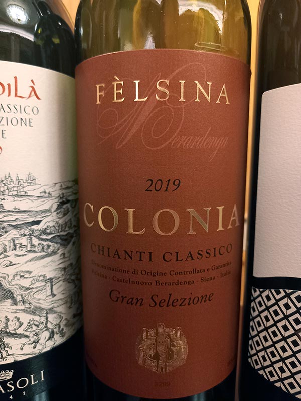 UGA Castelnuovo Berardenga - Chianti Classico Gran Selezione Colonia 2019, Fèlsina