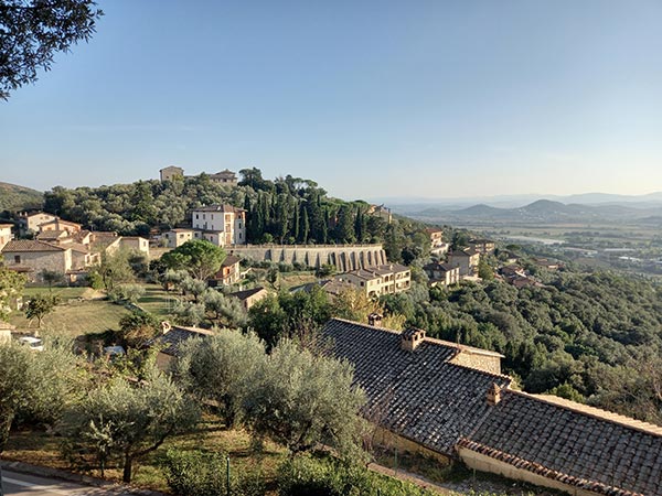 Panorama dal comune di Corciano