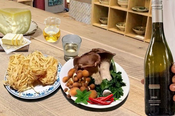 Fettuccine ai funghi freschi