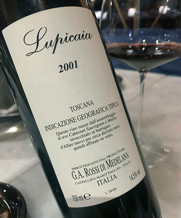 Lupicaia 2001 Castello del Terriccio