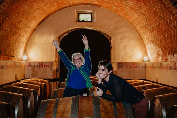 Donatella Cinelli Colombini con la figlia Violante