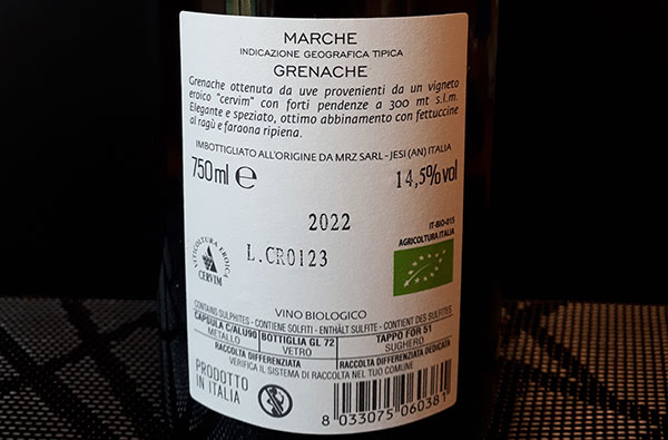 Grenache Cogito r. 2022 Mirizzi