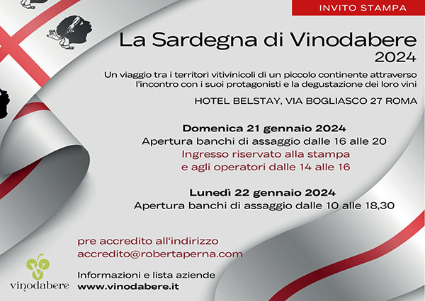 Locandina La Sardegna di Vinodabere 2024