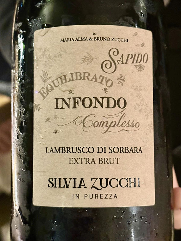 Lambrusco di Sorbara “Infondo” Cantina Zucchi