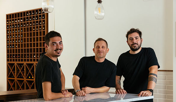 Nikola Bacalu, Emanuele Cozzo e Giacomo Zezza. Foto di Andrea Di Lorenzo