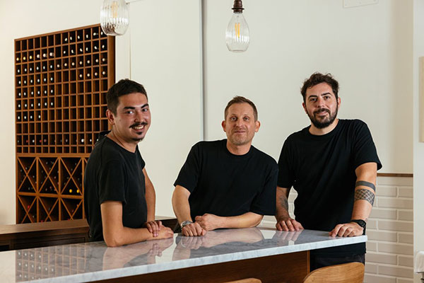 Nikola Bacalu, Emanuele Cozzo e Giacomo Zezza. Foto di Andrea Di Lorenzo